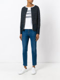 zipped padded jacket