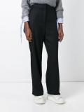 high-waisted trousers
