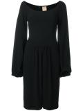 bell sleeve knee length dress