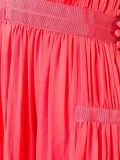 front slit ruffled long dress