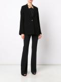 deep neck boxy blazer