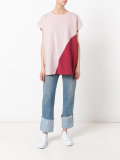 colour block T-shirt 