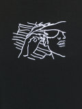 embroidered face T-shirt