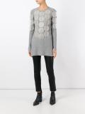 embellished ribbed jumper