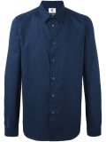 printed button down shirt