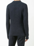 ribbed crew neck sweater