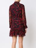 bow print dress