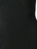 asymmetric straps fitted dress