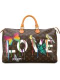 dripping love 'Speedy' monogram tote