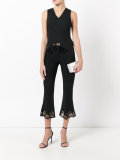 embroidered detail tank top