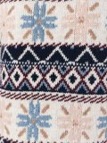 patterned roll neck sweater