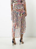 printed asymmetric skirt 