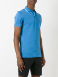contrast detail polo shirt