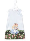 Alice in Wonderland print dress