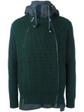 deconstructed hooded jacket