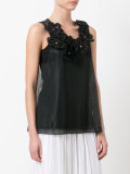 floral embellished blouse