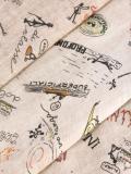 scribble print scarf