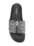 geometric print flop flops