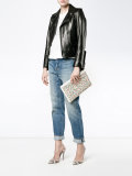spike embellished clutch bag