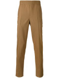 elasticated tapered trousers