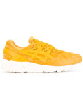 contrast lace up trainers 