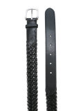 interlaced leather belt