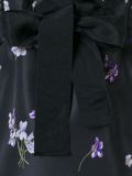 lace front floral print dress