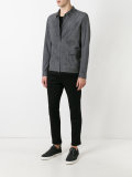 classic collar zipped jacket