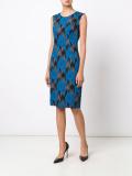 jacquard fitted dress