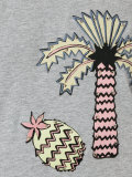 Tropical appliqué T-shirt