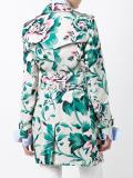 floral trench coat
