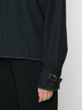 buckled cuff denim top 
