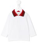 Web collar polo shirt
