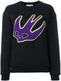 swallow appliqué sweatshirt