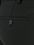 zip detail tailored trousers