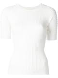 piercing detail knit top