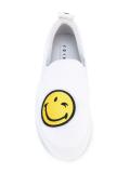 smile patch slip-on sneakers