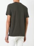 double v-neck T-shirt