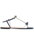 embellished T-bar sandals 