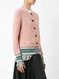 open knit cardigan