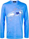 surfer print long sleeve top
