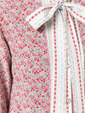 pussybow pattern blouse
