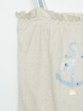 anchor print playsuit