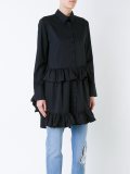 ruffle detail tunic top