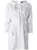 gathered shirt dress 