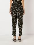 high waist printed trousers