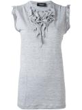 ruffled neck blouse