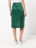 devoré wrap skirt 