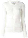 cut-off detailing knit blouse
