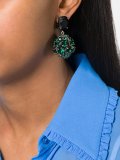 strass cluster clip on earrings